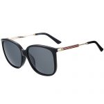 Gucci Square Black Frame With Web Detail Sunglasses 308492