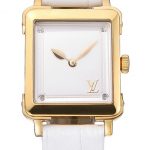 Louis Vuitton Emprise White Dial Gold Case White Leather Strap  622786