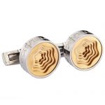 Montblanc Heritage Silver And Gold Cufflinks 700721