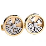 Rolex Design Logo Silver And Gold Cufflinks 700774