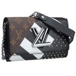 Louis Vuitton Monogram Canvas And Studs Twist Chain Wallet 18927147