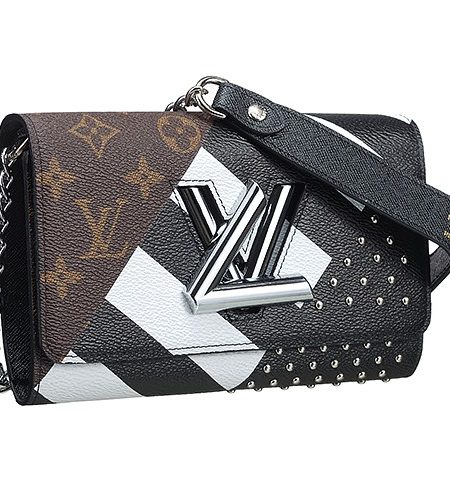 Louis Vuitton Monogram Canvas And Studs Twist Chain Wallet 18927147