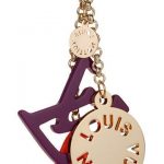 Louis Vuitton Replica Purple LV Logo Brass Bag Charm