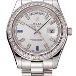 Swiss Rolex Day-Date Diamonds Bezel Staineless Steel Bracelet 1454109