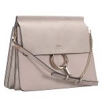 Chloe Faye Grey Shoulder Bag