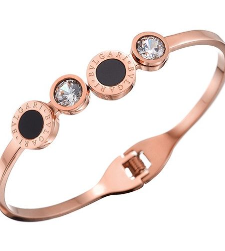 Bvlgari B.Zero1 Black Ceramic Rose Gold Bracelet 700510