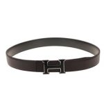 Hermes Large H Buckle Brown Belt