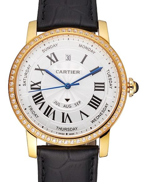Swiss Cartier Ballon Bleu GMT Silver Dial Rose Gold Case And Bracelet
