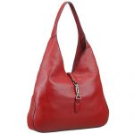 Gucci Jackie Soft Leather Hobo Red