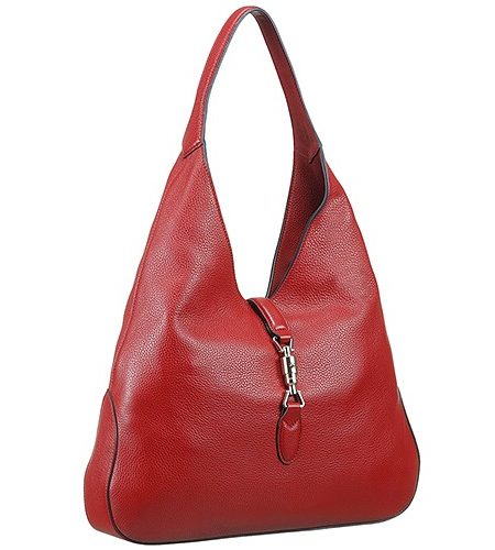 Gucci Jackie Soft Leather Hobo Red