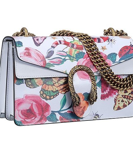 Gucci Dionysus Garden Shoulder White Leather Bag 18927173