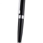 Louis Vuitton Silver Rimmed Black Ballpoint Pen  622797
