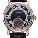 Cartier Rotonde Flying Tourbillon Black Dial 621957