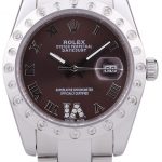 Rolex Datejust Diamond Bezel Brown Dial 7466