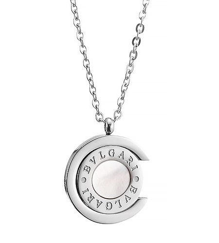 Bvlgari B Zero1 Mother Of Pearl Silver Necklace 700671