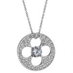 Louis Vuitton Diamond Blossom BB Silver Necklace  700739