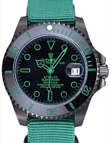 Rolex Stealth Submariner Green Nylon Strap 622009