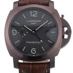 Panerai  Luminor Brown Leather Strap Black Dial 80160