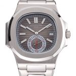 Patek Philippe Nautilus Gray Dial Stainless Steel Case And Bracelet