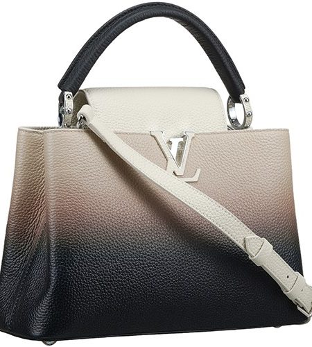 Louis Vuitton Capucines PM Gradient Beige Leather Bag 18927408