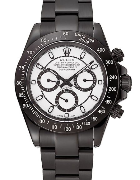 Rolex Daytona Midnight White Dial Black Staineless Steel Bracelet 1454021