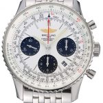 Swiss Breitling Navitimer White Dial Stainless Steel Bracelet  622441