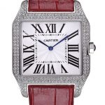 Cartier Santos 100 Diamond Silver Bezel 621928