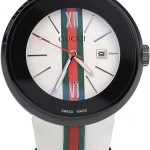 Gucci White Rubber Band White Round Dial 2165-301