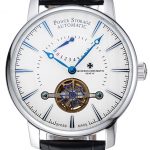 Vacheron Constantin Tourbillion Power Reserve White Dial Silver Case Black Leather Bracelet  1454276