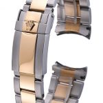 Rolex Plated Yellow Gold and Stainless Steel Link Bracelet  622485