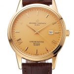Vacheron Constantin Patrimony Chronometre Royal Gold Dial Gold Case Brown Leather Strap