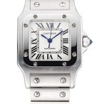 Swiss Cartier Santos White Dial Stainless Steel Case And Bracelet  622882