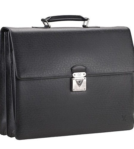 Louis Vuitton Robusto 2 Compartments Taiga Leather Black