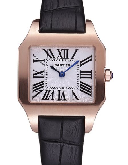 Cartier Santos 100 Polished Rose Gold Bezel 621920