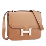 Hermes Constance Tan with Golden Buckle