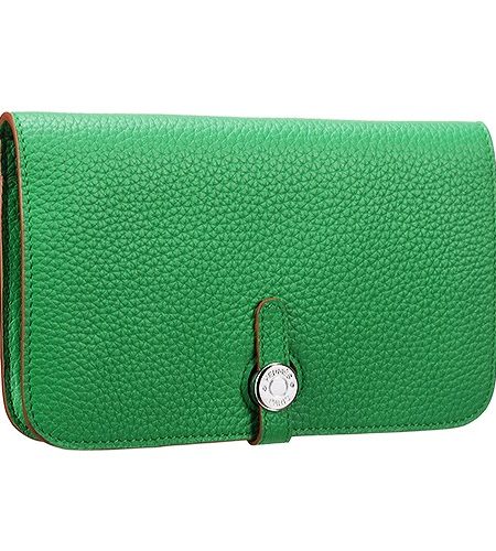 Hermes Dogon Wallet Green  18926635
