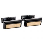 Emporio Armani Engraved Gold Cufflinks 700761