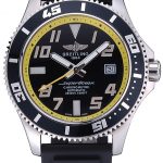 Breitling Superocean Black Yellow Dial Watch  622331