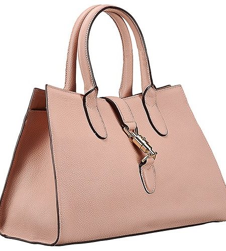 Gucci Jackie Soft Leather Top Handle Bag Light Rose 607948