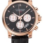 Chopard L.U.C 8HF Power Control Black Dial Black Leather Bracelet 1454002