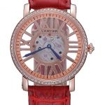 Cartier Rotonde Skeleton Flying Tourbillon Red 621962