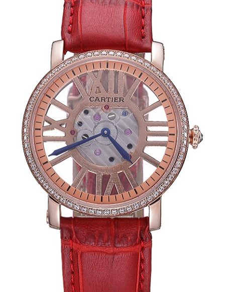Cartier Rotonde Skeleton Flying Tourbillon Red 621962