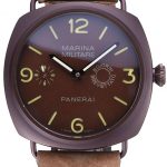 Panerai Luminor Marina Militare Purple Stainless Steel Bezel Khaki Bracelet  622320