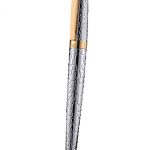 Christian Dior Gold Rimmed Fully Embossed Silver Ballpoint Pen  622730