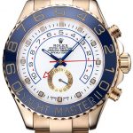 Rolex Yachtmaster II White Dial Blue Bezel Gold Bracelet 622271