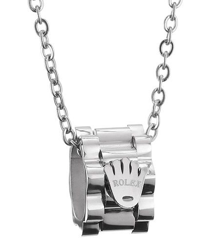 Rolex Crown Design Silver Plated Chain Necklace 700776