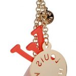 Louis Vuitton Replica Orange LV Logo Brass Bag Charm