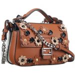 Fendi Double Micro Baguette Flowerland Brown Bag 18927095