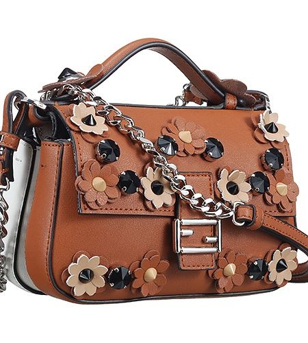 Fendi Double Micro Baguette Flowerland Brown Bag 18927095