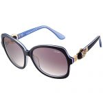 Cartier Double C Decor Black And Blue Sunglasses  308252